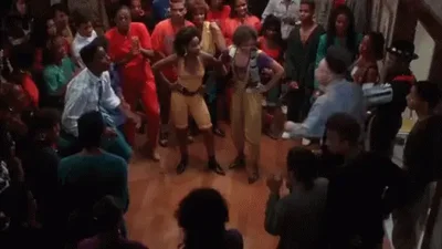 House Party (1990) of Kid n Play dancing the iconic dance